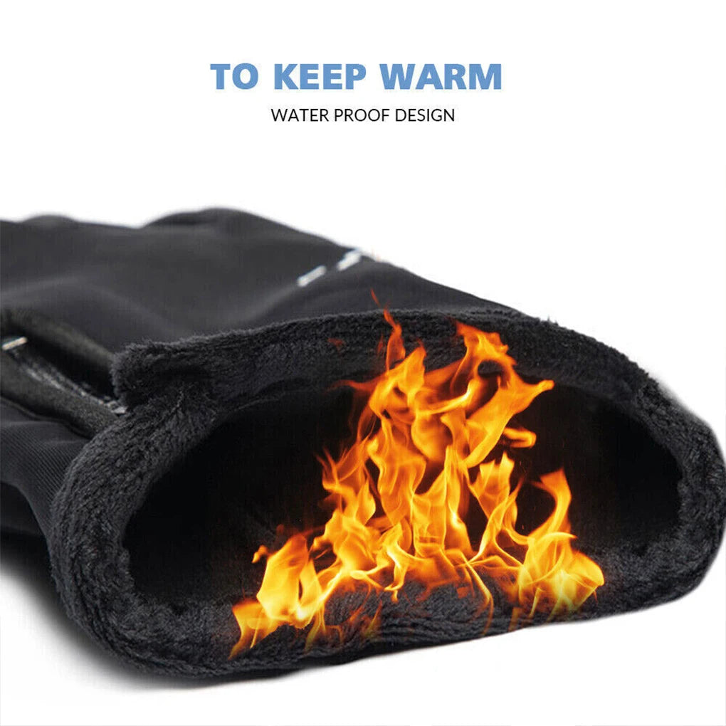 M-XXL USB Touch Screen Gloves Heated Motorcycle Gloves Cycling Running Ski Winter Gloves Hiking Walking Anti-Slip Glove