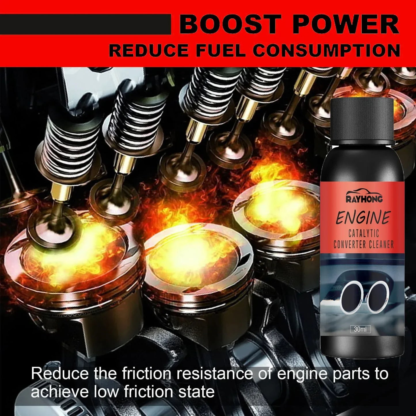 Car Engine Protection Catalytic Converter Cleaner Deep Cleaning Engine Carbon Deposit Reduce Fuel Consumption