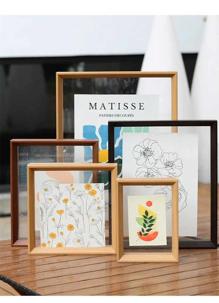 Picture Frames Made of Solid Wood and High Definition Acrylic Display Pictures Photos,Paintings,Posters Wall Mounting Desktop