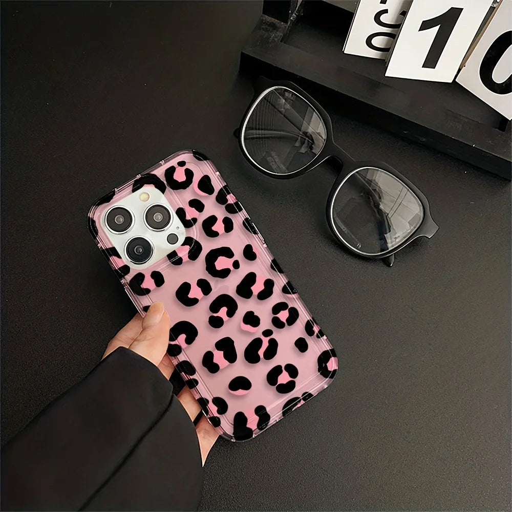 Fashion Design Leopard Airbag Phone Case For Xiaomi 11 Lite 5G NE 14 13T 13 12T 12 Pro Poco M6 X6 F5 X5 X3 Pro Soft Clear Cover