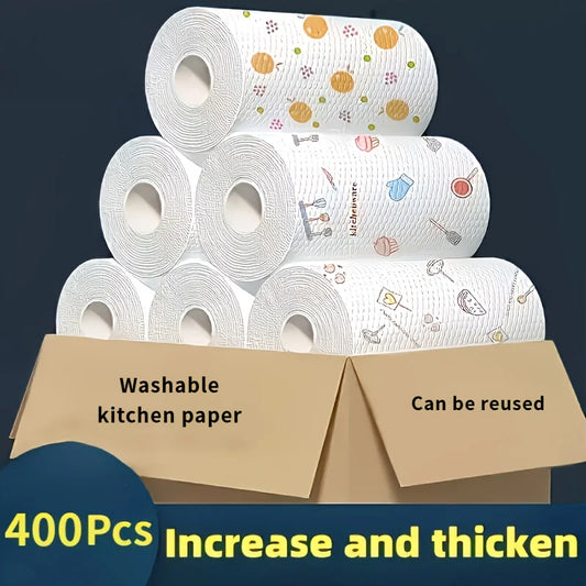 Roll Lazy Cloth Disposable Kitchen Wet Dry Dual-use Household Cleaning Special Paper Household Dishwashing Cloth Tissue