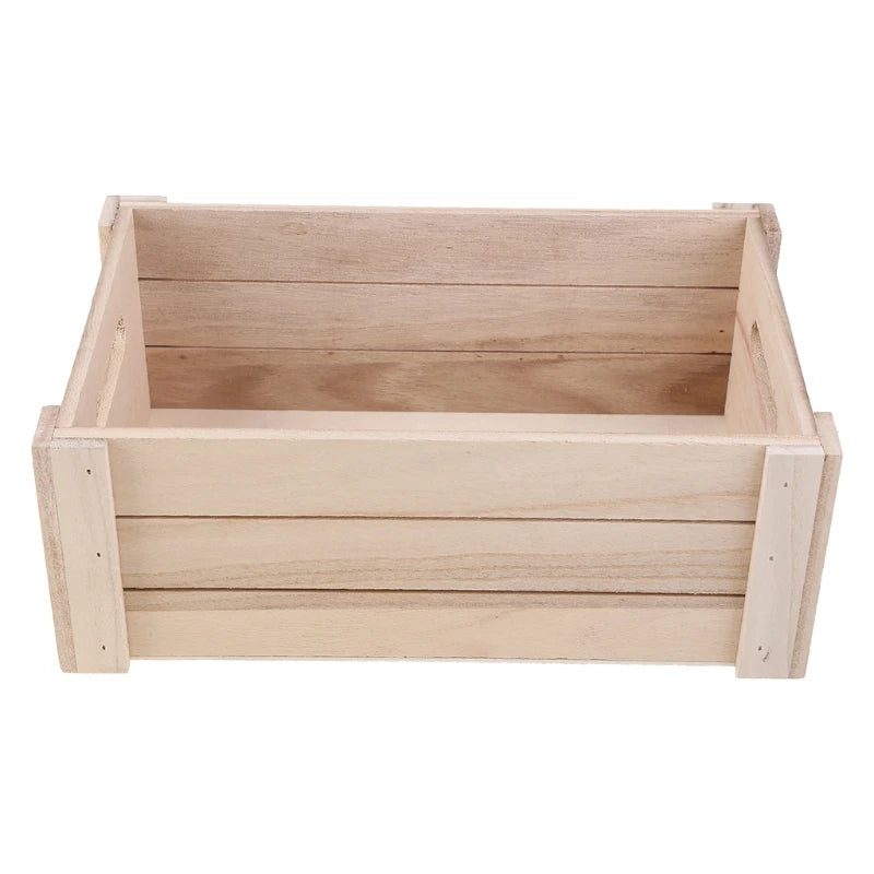 Creative Wooden Desktop Storage Basket Rectangular Desk Organizer Box Desktop Sundries Collection Arrangement Home Decor