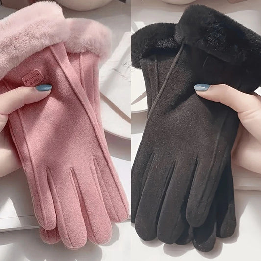 Thermal insulation winter gloves - Heavy-duty windproof and cold-proof couple gloves, suitable for skiing, work and travel