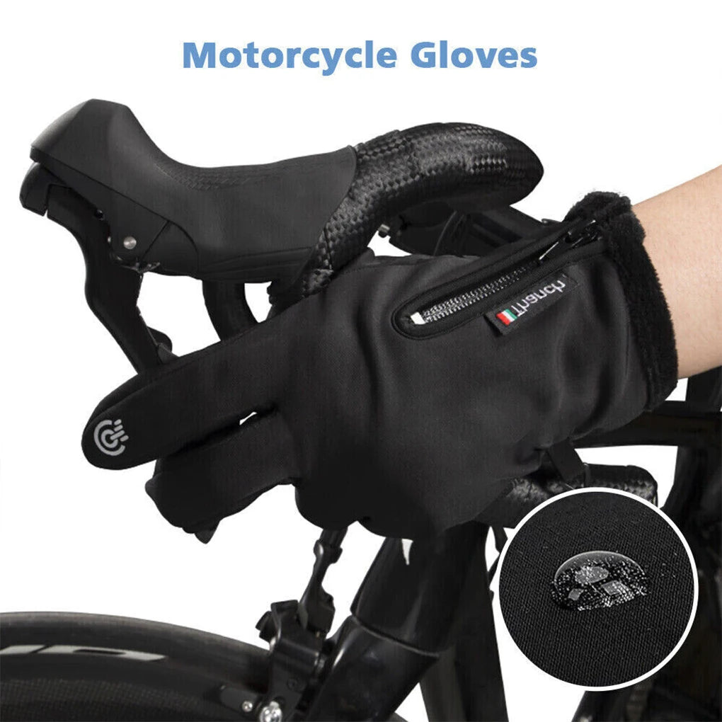 M-XXL USB Touch Screen Gloves Heated Motorcycle Gloves Cycling Running Ski Winter Gloves Hiking Walking Anti-Slip Glove