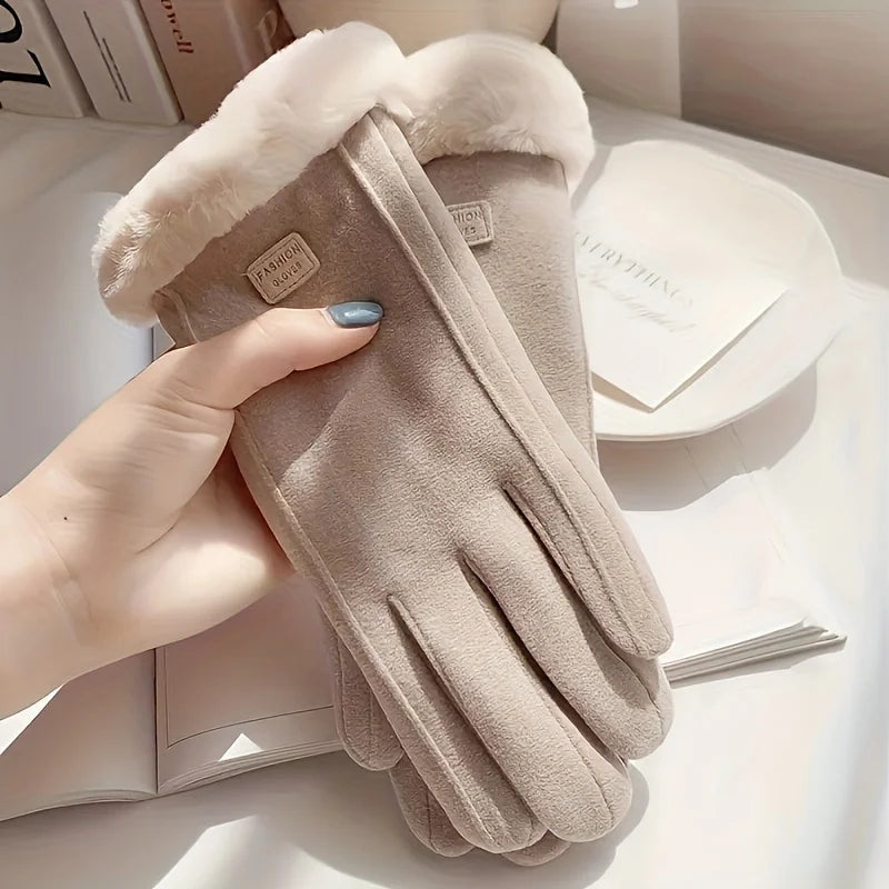 Thermal insulation winter gloves - Heavy-duty windproof and cold-proof couple gloves, suitable for skiing, work and travel