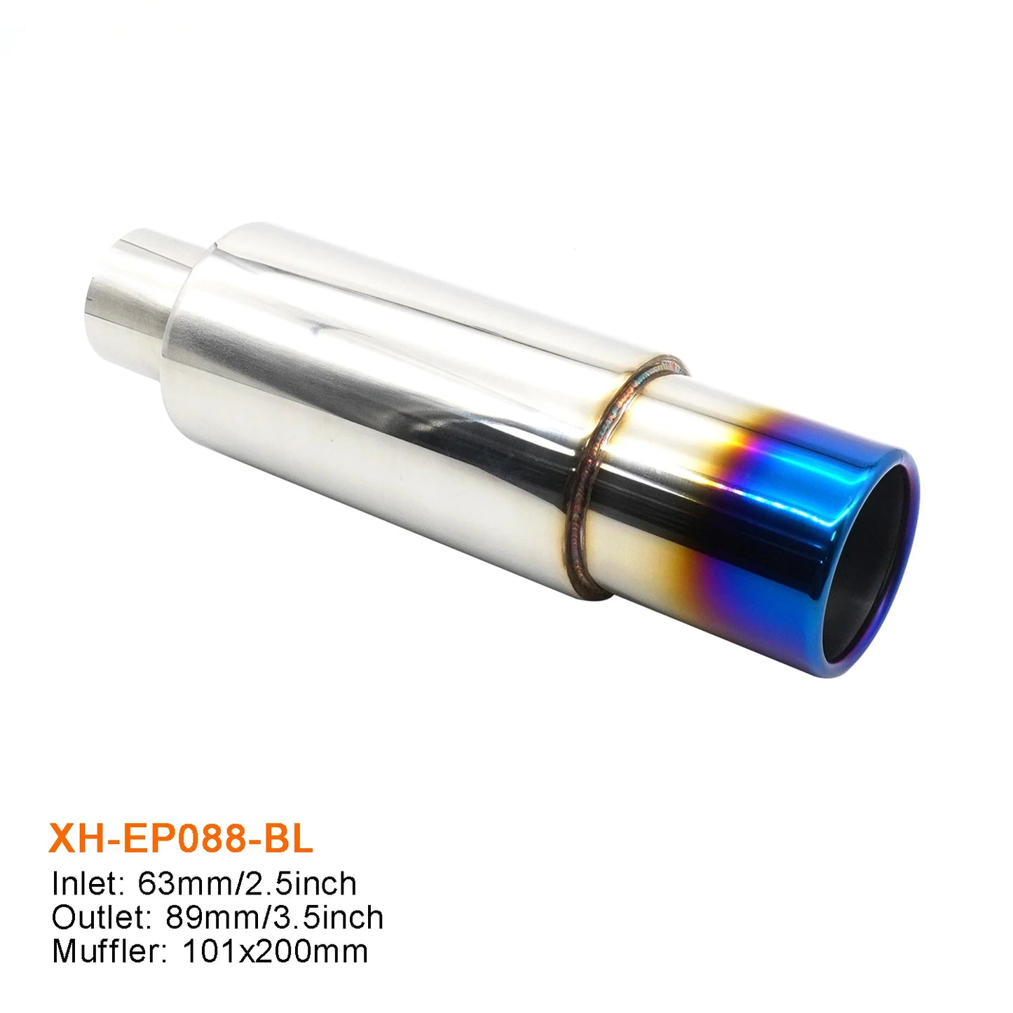 Exhaust Tip Car Escape Exhaust Systems 63MM Auto Racing Sport Muffler Turbo Sound Boost Tips Modification Accessories 2.5Inch