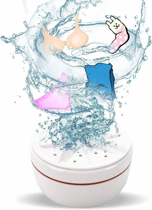 USB Travel Washer Washing Air Bubble Machine Ultrasonic Rotating Turbine Washing Machine for Socks Underwear Wash Dishes