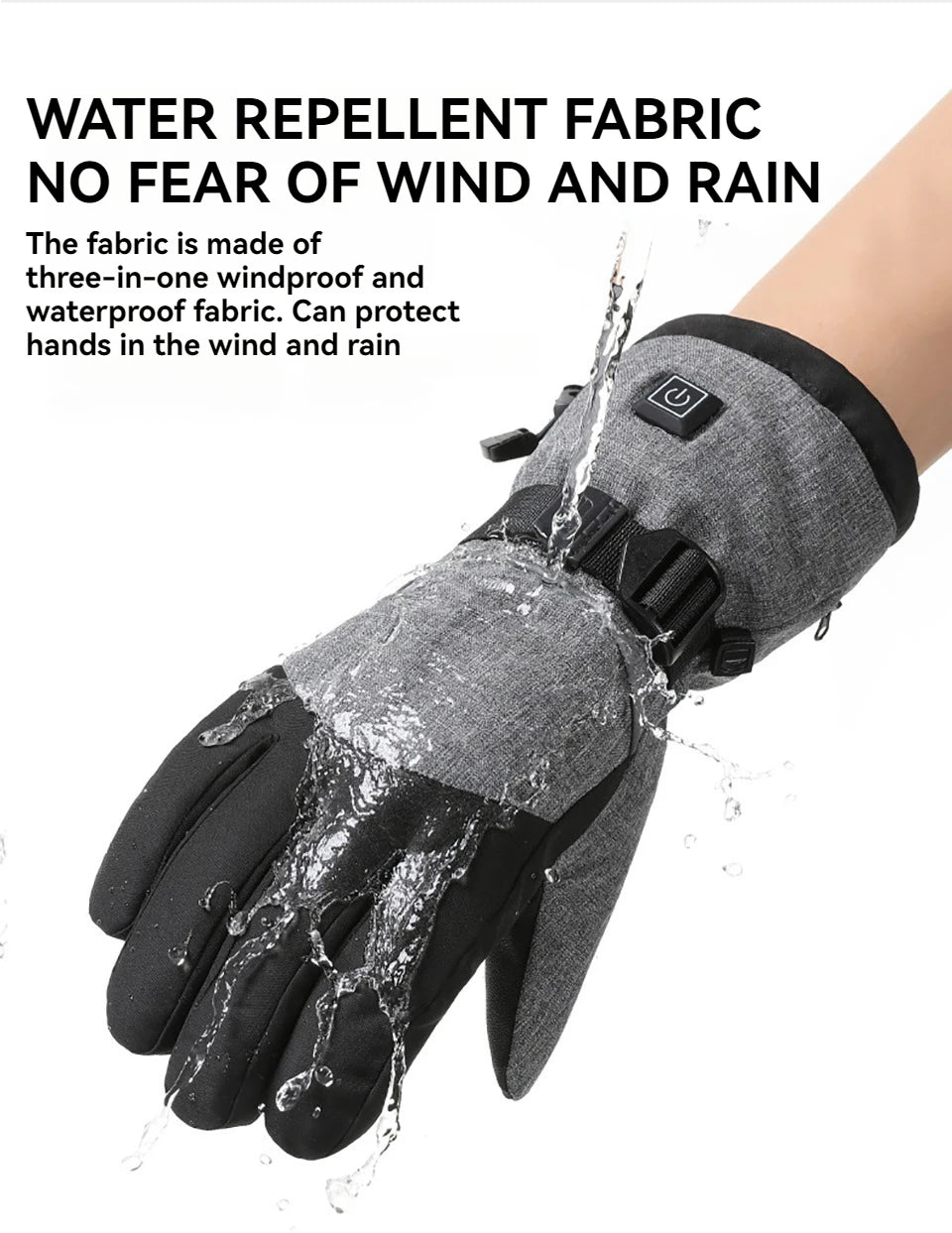 LOOGDEEL Heating Hand Warmer Electric Thermal Gloves Waterproof Snowboard Cycling Motorcycle Bicycle Ski Outdoor Winter Gloves