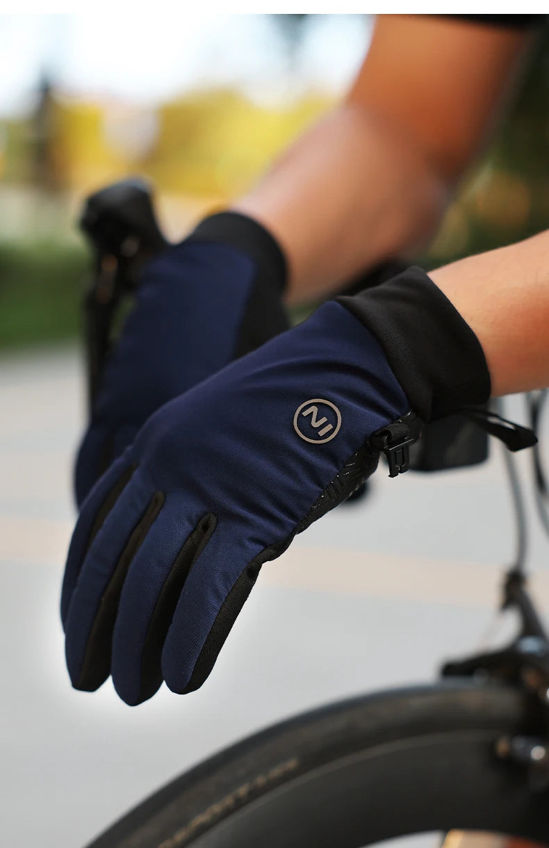 INBIKE Touchscreen Winter Gloves for Men Windproof Thermal Insulated Road Bike Cycling Gloves Man for Cold Weather E-Bike Riding