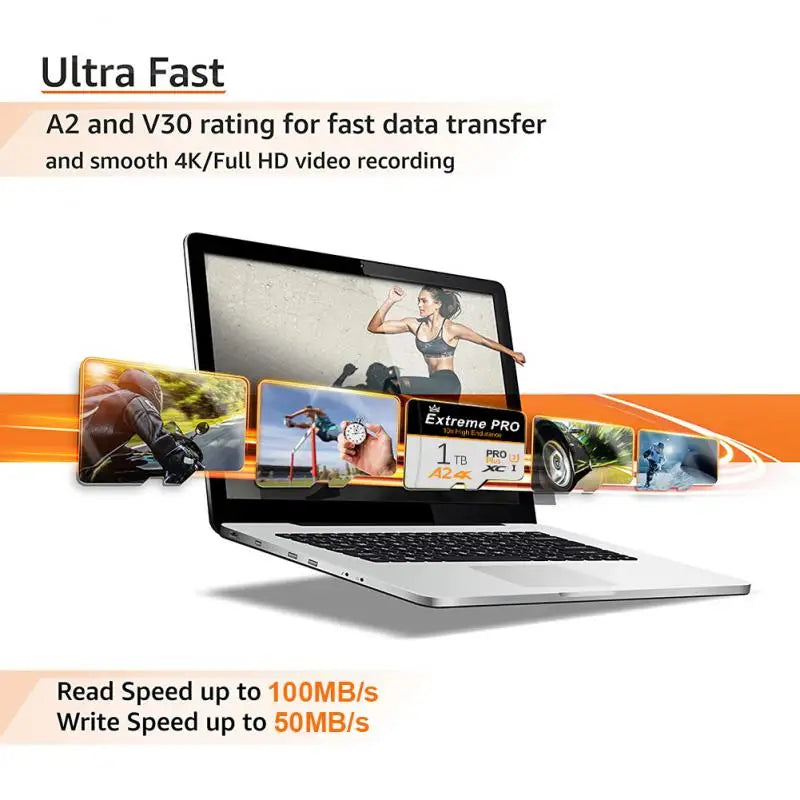 Original Micro TF/SD Card 512GB 1TB 2TB High Speed Mini Sd Card 128GB 256GB Memory Card Class 10 U3 For Phone PC Camera Drone