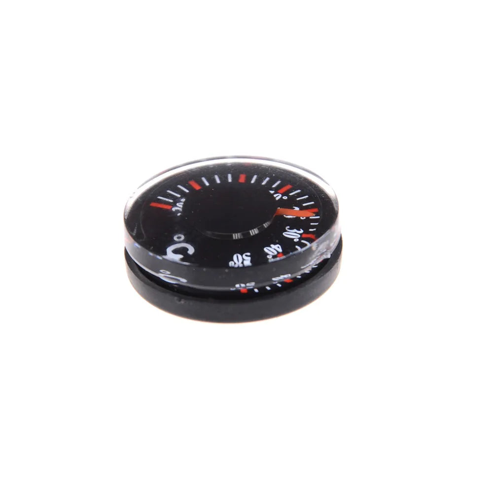 Diameter 20mm Plastic Round Mini Thermometer mini spirit Circular Thermograph