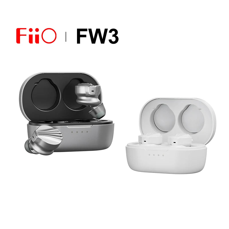 FiiO FW3 TWS True Wireless Bluetooth 5.2 Earbuds Dynamic Drivers In-Ear Earphone AK4332 DAC chip LDAC/APTX with Lush Vocals/Bass