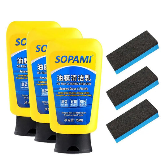 150ml Sopami Car Coating Spray, Sopami Oil Film Cleaning Emulsion Car Polish Car Polish Renovator Wash Waterless Protection Care