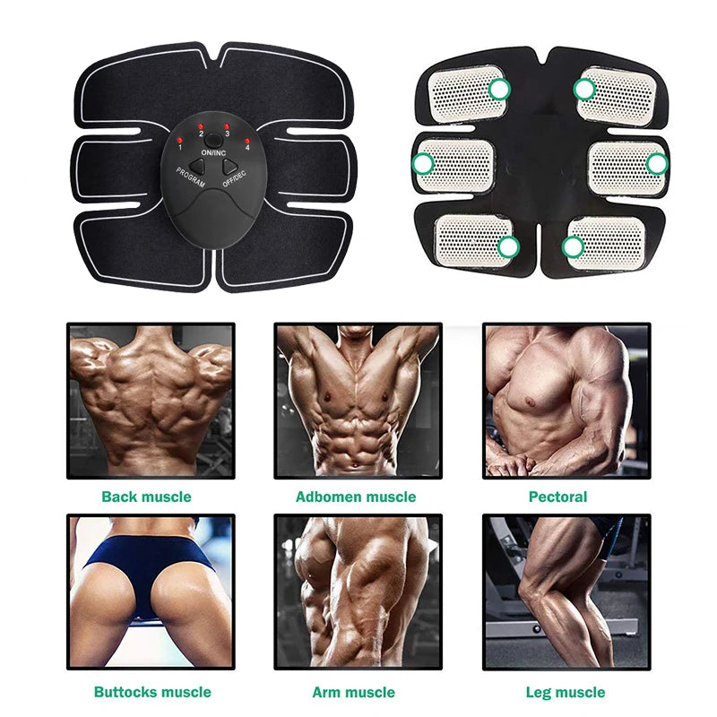 Smart Wireless Muscle Stimulator Trainer Massager Fitness Abdominal Training Electric Hip Lift Massager