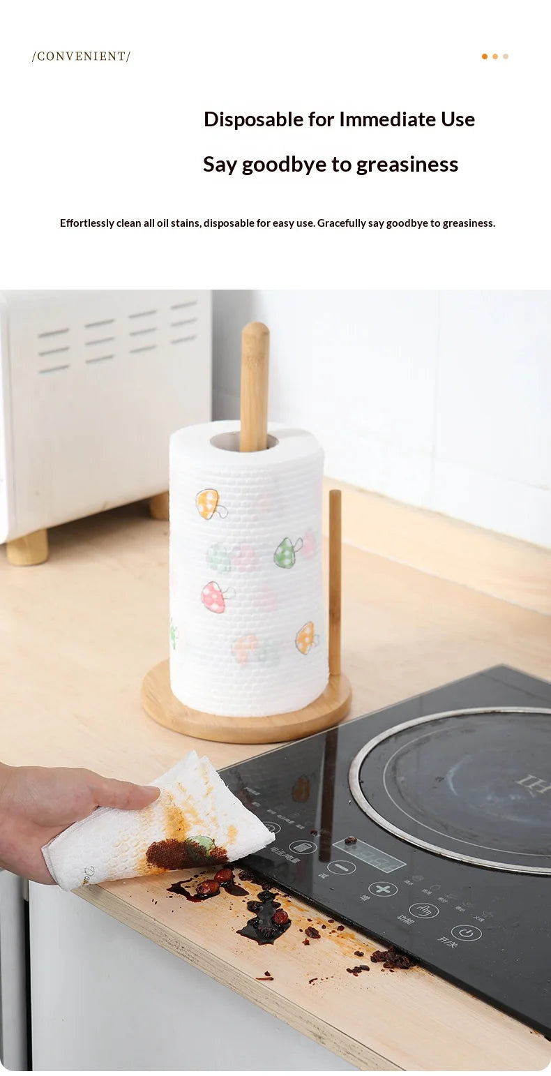 Thick, Washable, Printed, All-Purpose Kitchen Cloth – Ideal for Both Wet and Dry Cleaning, Dishwashing and Removing Grease