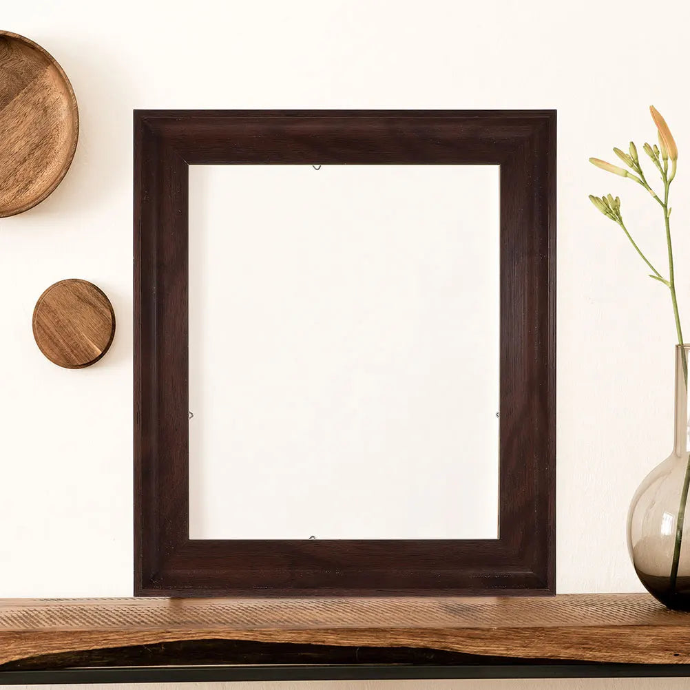 Oil Painting Frame 20x30cm Coffee Brown Canvas Floating Frames Wooden Picture Frames For Photo Picture Home Decoration