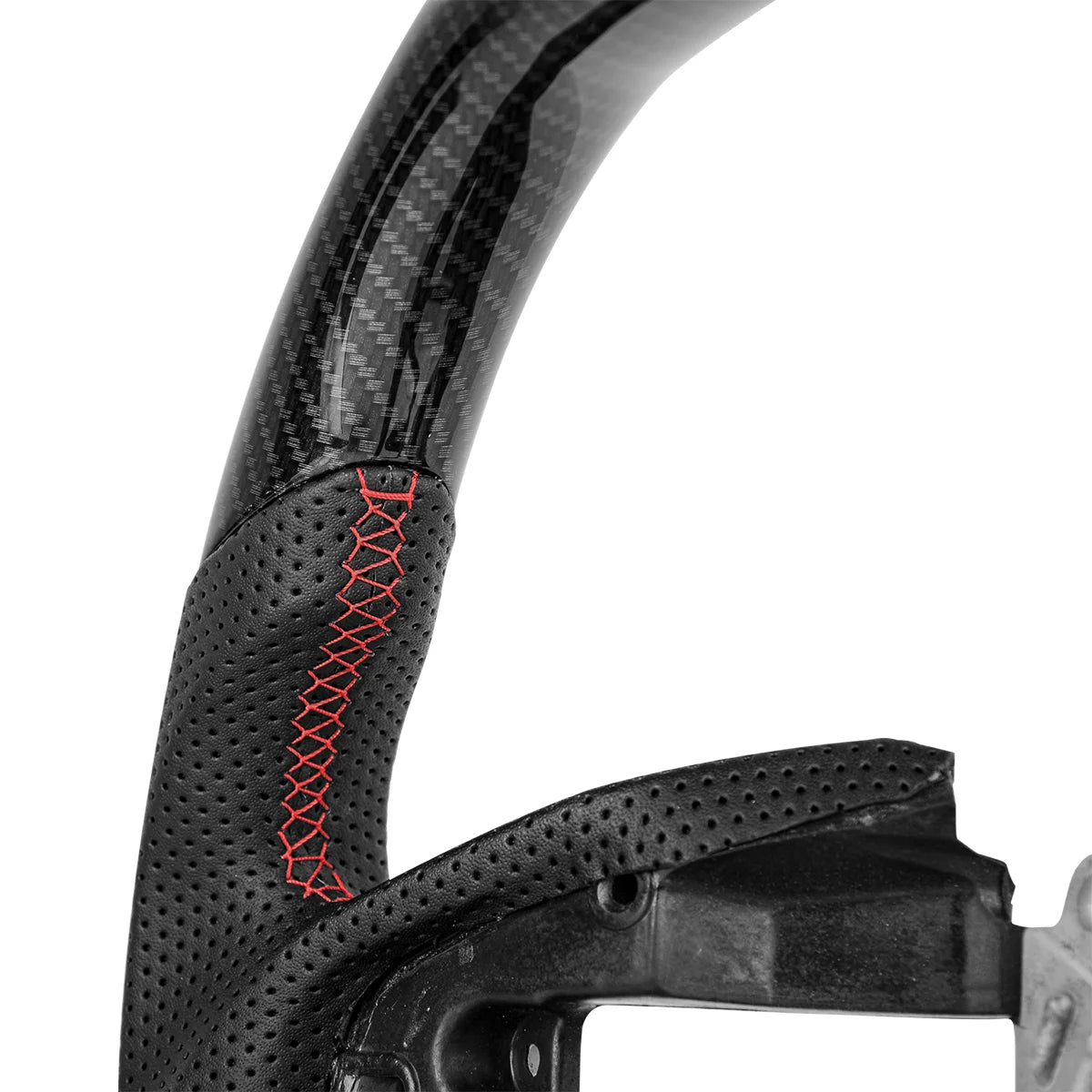 Hydro Dip Carbon Fiber Steering Wheel For Honda Civic 10th Type-R FK8 2016 2017 2018 2019 2020 Perforated Leather Racing Wheel