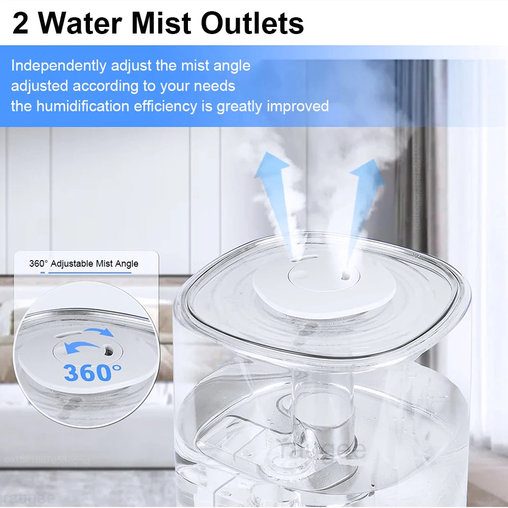 Air Humidifier Essential Oil Diffuser for Home Bedroom Aroma Humidifier 4L Capacity Ultrasonic Air Humidifier with Aromatherapy