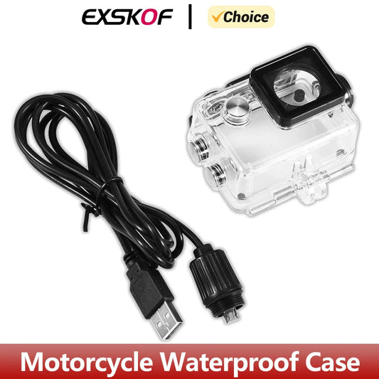 Motorcycle Waterproof Case Waterproof Charging with USB Cable SJCAM SJ4000 SJ7000 F60 F68 W8 W9 H9 Action Camera Accessories