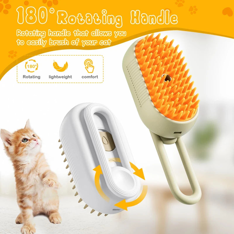 3IN1 Water Steam Brush Pets Grooming for Dogs Steam Cats Comb Brush for Cats with Vaporizer Anti-scratch Spray Accessories Cats