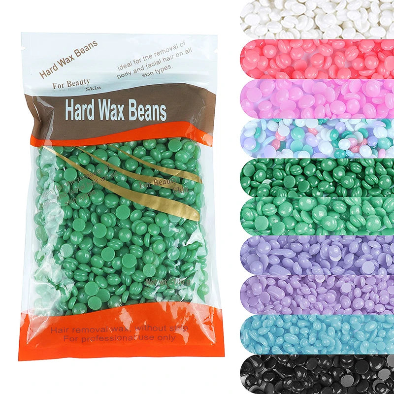 50g Depilatory Wax Beans Hot Film Painless Waxing Beads Hard Wax Beans Heating Wax Machine Bikini Face Legs Body Hair Removal