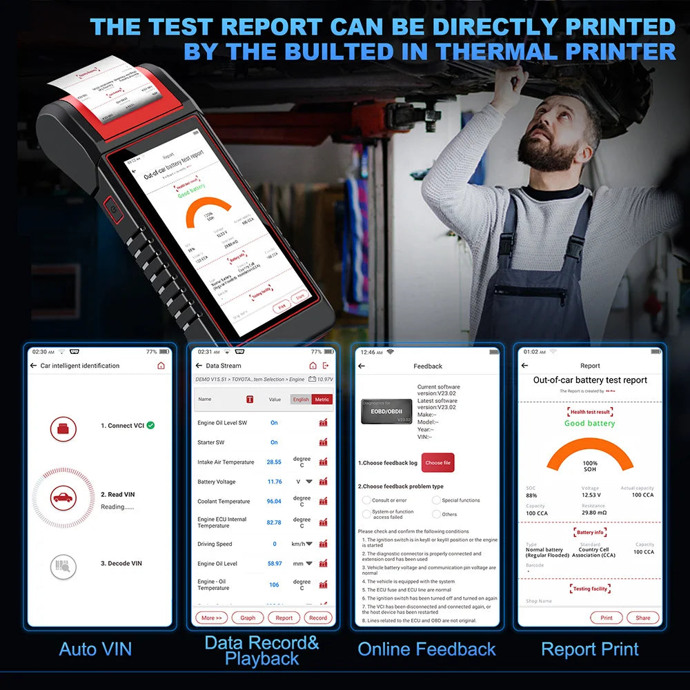 KINGBOLEN K6 PRO Car OBD2 Scanner