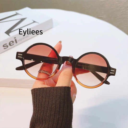 2023 Women Small Round Sunglasses Eyewear Driver Goggles Retro Vintage Sexy Pink Sun glasses Frame Cycling Eyeglasses shade