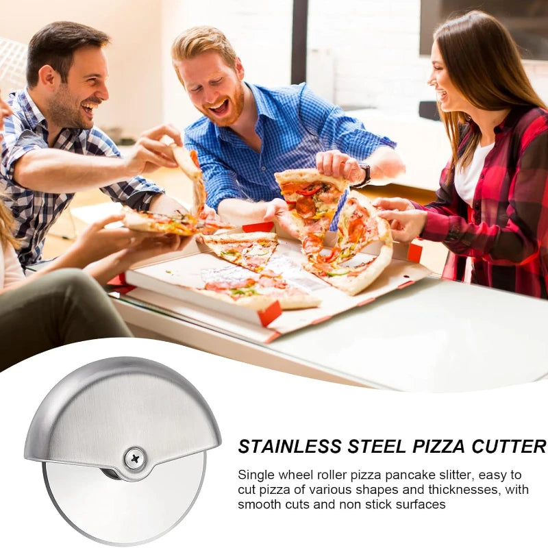 Pizza Cutting Wheel Pizzas Cutter Round Wheel Cutting Blade for Pizza Roulette Rolling Dough Pizza Slicer Cutter Tools
