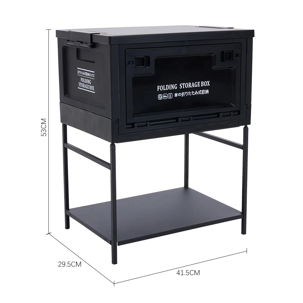 Portable outdoor foldable camping storage box Large capacity multifunctional home outdoor storage box camping table