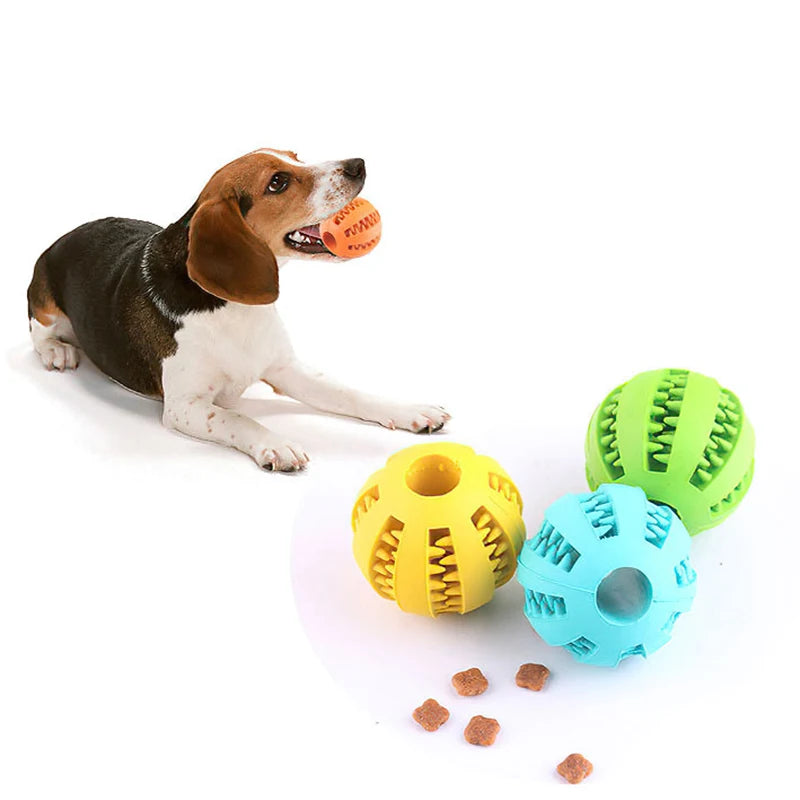 Soft Pet Dog Toys Rubber Dog Ball for Puppy Funny Dog Toys for Pet Puppies Large Dog Tooth Clean Food Ball Toy Dogs Accessoires