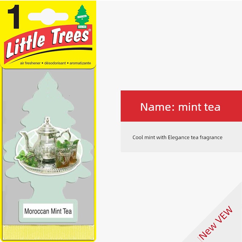 American Small Tree Jasmine Scented Green Tea Car Aromatherapy High-End Car Essential Oil Perfume Pendant Interior Decoration Supplies Car Interior Lasting Suit