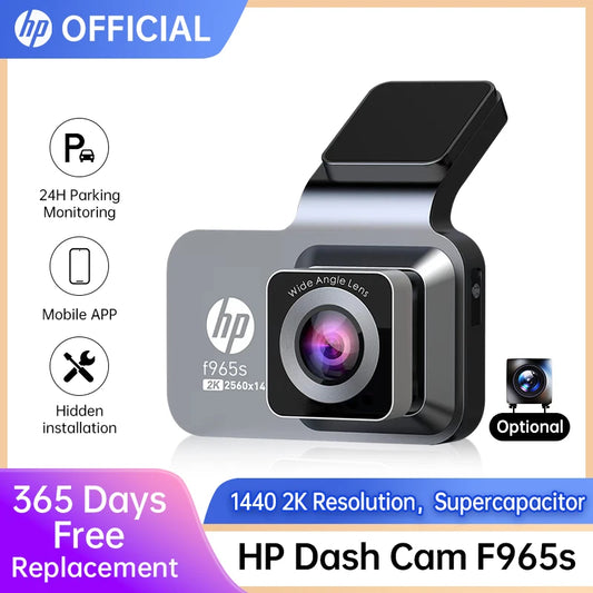 HP F965 In-Car Camera Dash Cam Ultra HD Night Vision WiFi Digital Video Recorder Loop Recording Parking Monitoring In-Car Camera