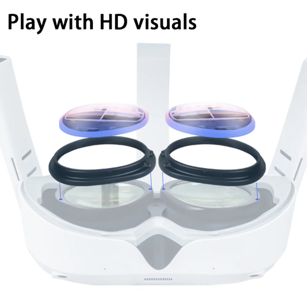 For Pico 4 VR Glasses Myopia Correction Magnetic Frame Lenses Anti-Blue Light Lens VR Accessories