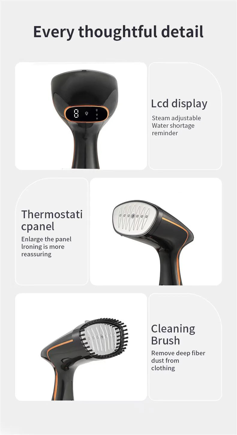 Household Vaporizador Prendas Steamer Portable Vertical 320 Ml, Lothes Portable Quick Heat Ironing Vaporizador for Home Travel