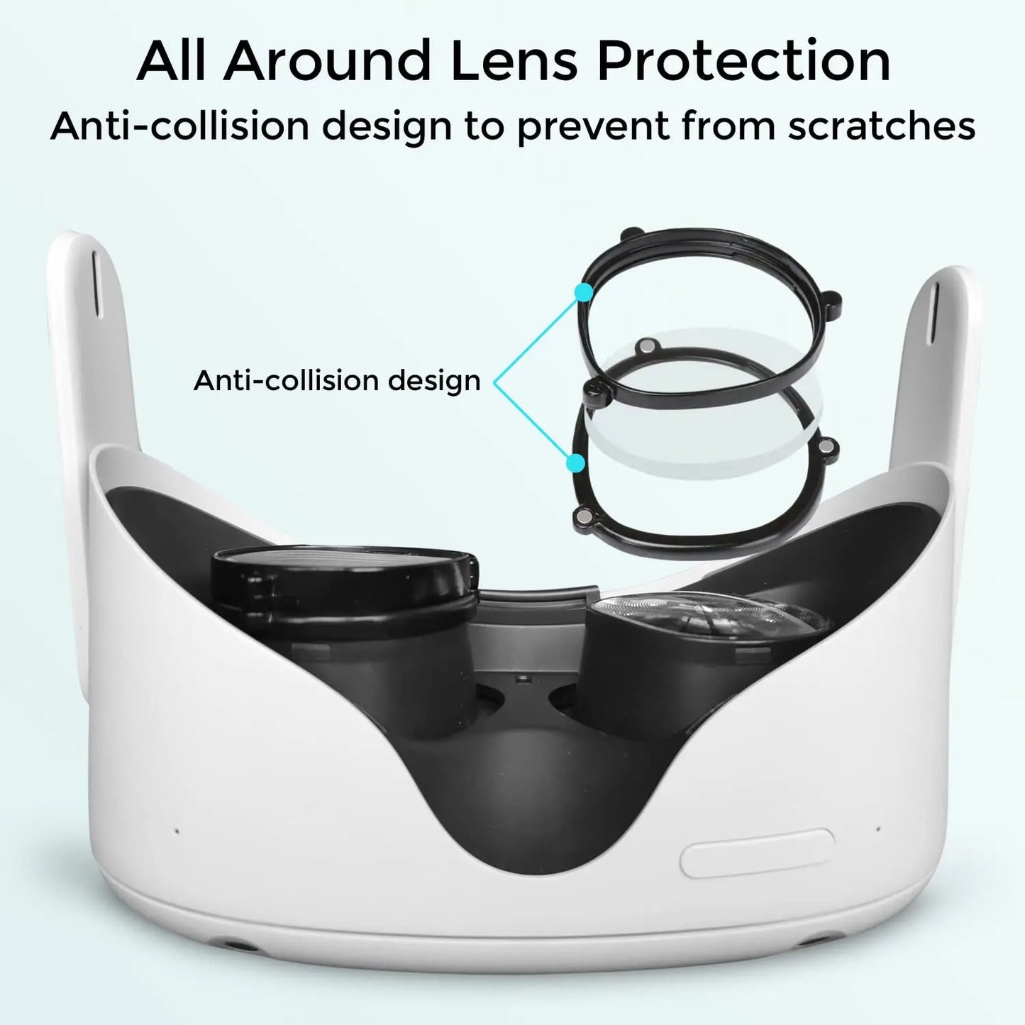 Suitable for customizing VR Meta/Oculus Quest2 myopia lenses, astigmatic magnetic suction prescription glasses accessories