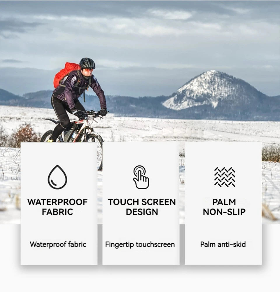 LOOGDEEL Heating Hand Warmer Electric Thermal Gloves Waterproof Snowboard Cycling Motorcycle Bicycle Ski Outdoor Winter Gloves