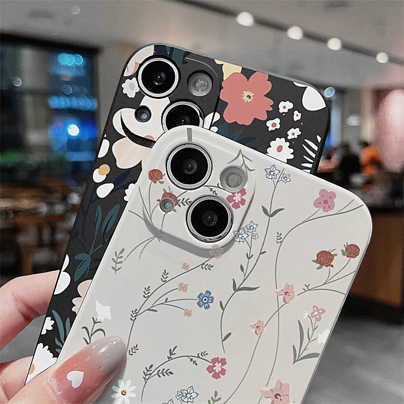 Summer Flower Print Phone Case For Xiaomi Mi 14 13 12 12T 13T Pro 11 Lite 5G NE Poco F5 X5 X6 M6 Pro Shockproof Silicone Cover