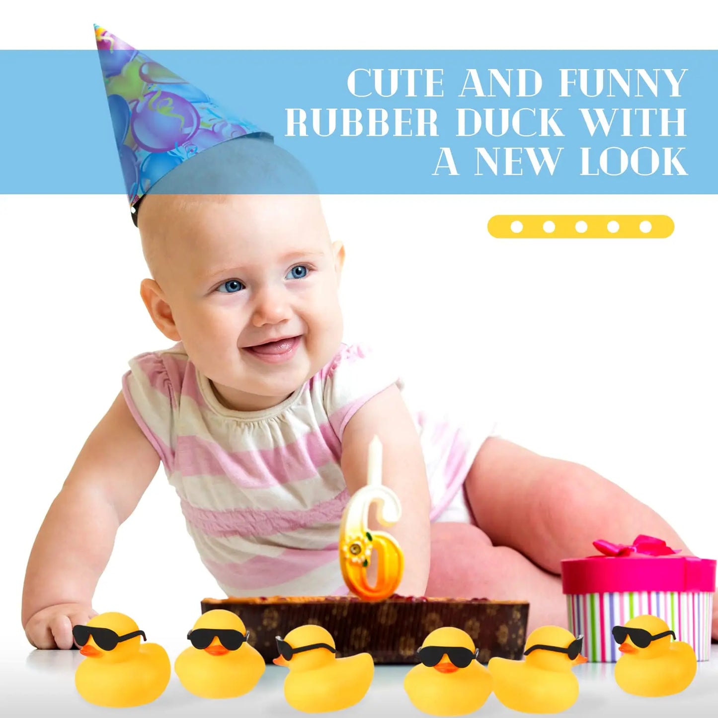 36/48/60 Pcs Rubber Duck in Bulk  Mini Yellow Rubber Duck Gifts Bath Float Bathtub Toys Tiny Ducks