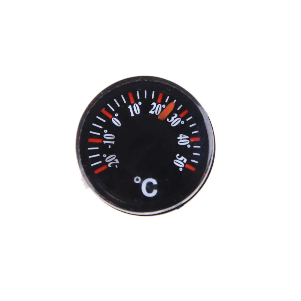 Diameter 20mm Plastic Round Mini Thermometer mini spirit Circular Thermograph