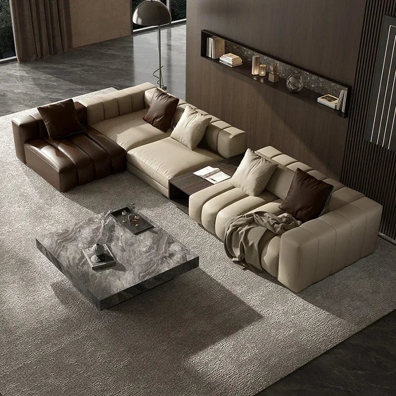 Modern Cheap Sofa Large Lounge Brown Comfortable European Designer Loveseat Sofa  Daybed Reading Salon Meuble Home Furniture