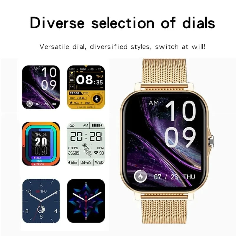 For Huawei Xiaomi Samsung Men Women Gift Full Touch Screen Sports Fitness Watches Bluetooth Calls Digital Smartwatch 2024New