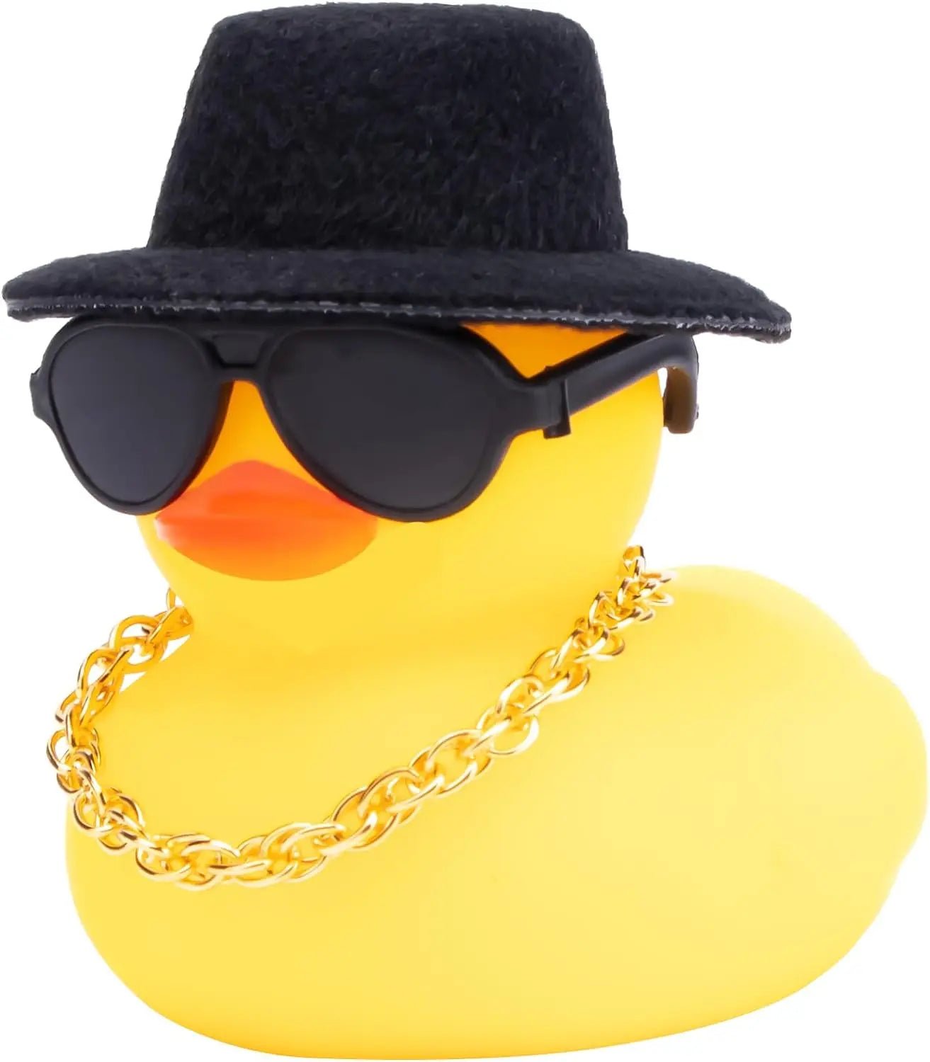 Rubber Duck Car Ornaments Yellow Duck Car Dashboard Decorations with Propeller Helmet for Christmas Decor and Home Decorations