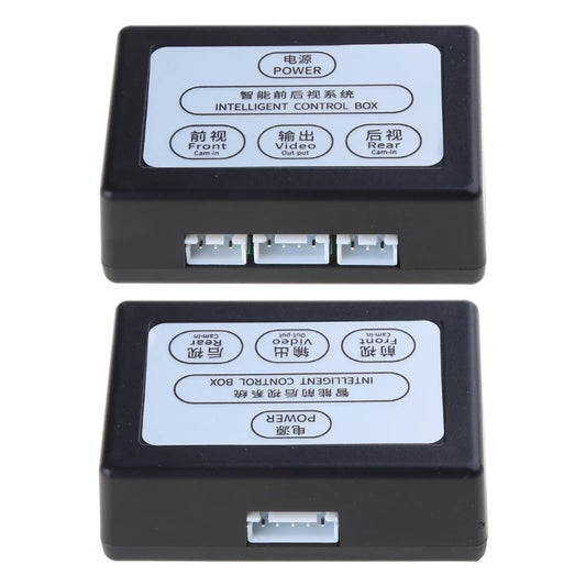 Car Camera Control Box 2 Way Camera System Front View Rear View Converter