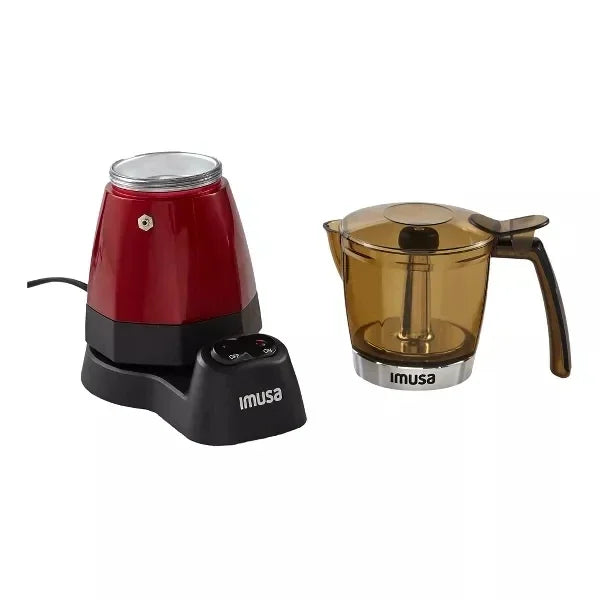 IMUSA Electric Espresso/Moka Maker Red - 6 Cup