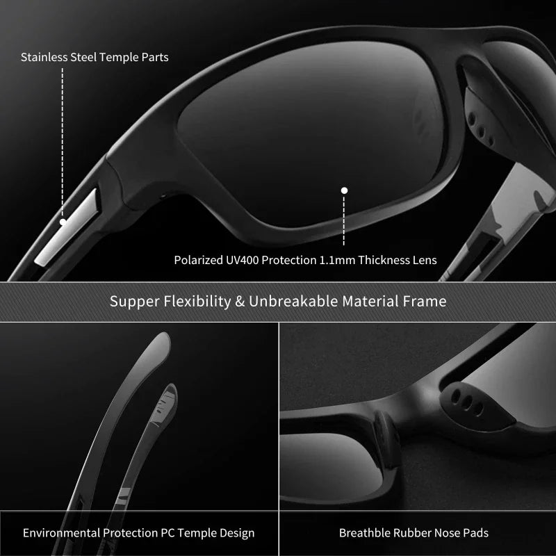 Fashion Men Sports Sunglasses Women Outdoor Driving Glasses Dustproof Riding Motorcycle Fishing Golf Glasses UV400