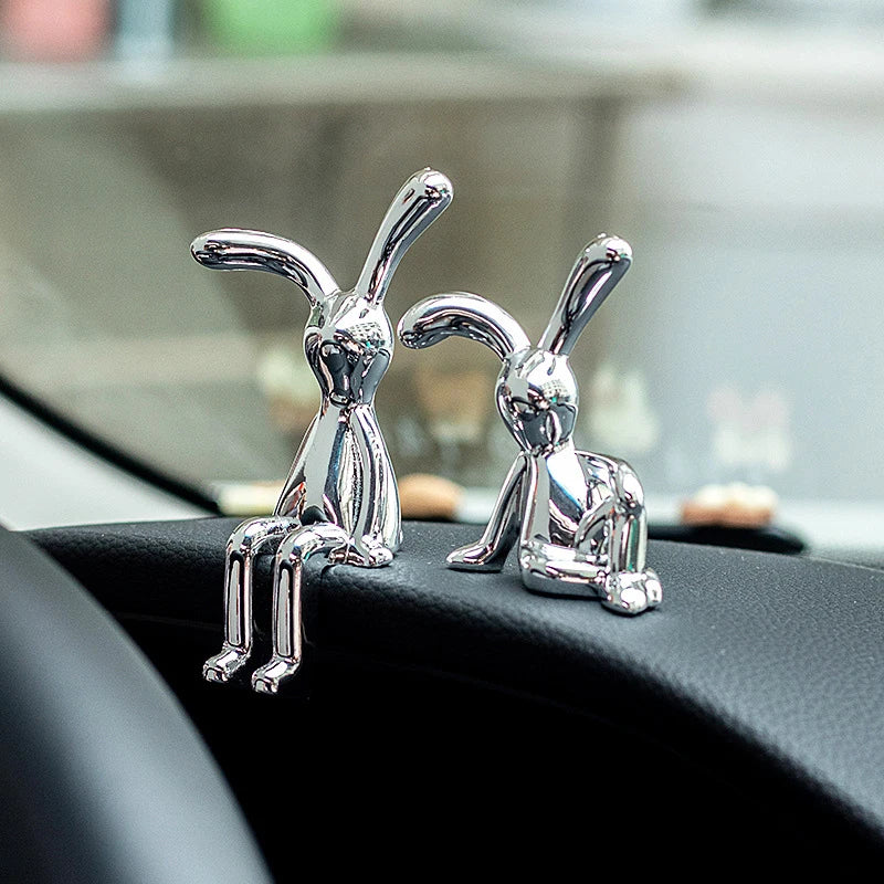 Kawaii Rabbit Ornament Ins Car Accessories Decorative Supplies Creative Desktop Ornament Room Decor Cute Children Gifts