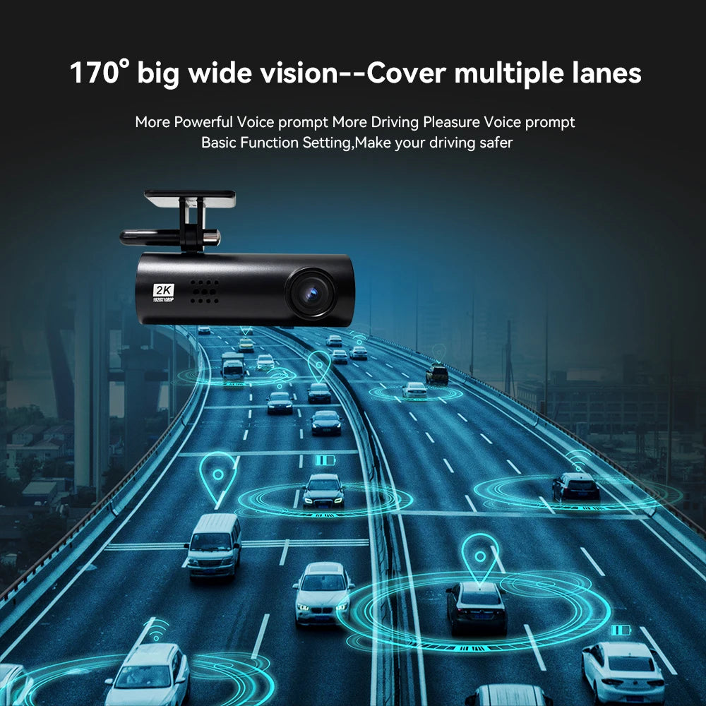 NOYAFA LF9 Pro WIFI Dash Cam 4K/2K DVR for Car Camera 24 Hour Parking Monitoring Loop Recording Car Camera With IR Night Vision