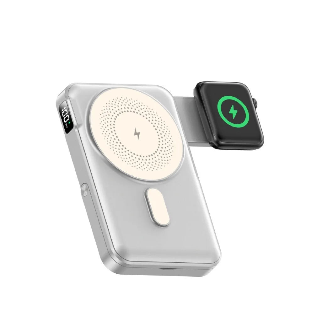 3 in 1 Magnetic Power Bank 22.5W Fast Charging Power Bank 10000mAh Wireless Portable Charger For iPhone 12-17 For AirPods Watch