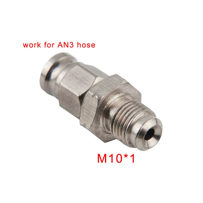 AN3 Motorcycle Motor Bike Hydraulic Brake Oil Hose Line Banjo Fitting m10x1 stainless Steel 10mm