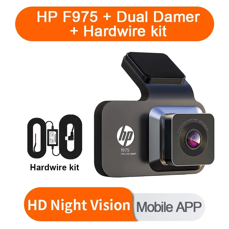 HP dash cam Car Recorder HD Night Vision Car camera WiFi Car DVR Video Loop Video Parking Monitor dashcam auto dash car camera
